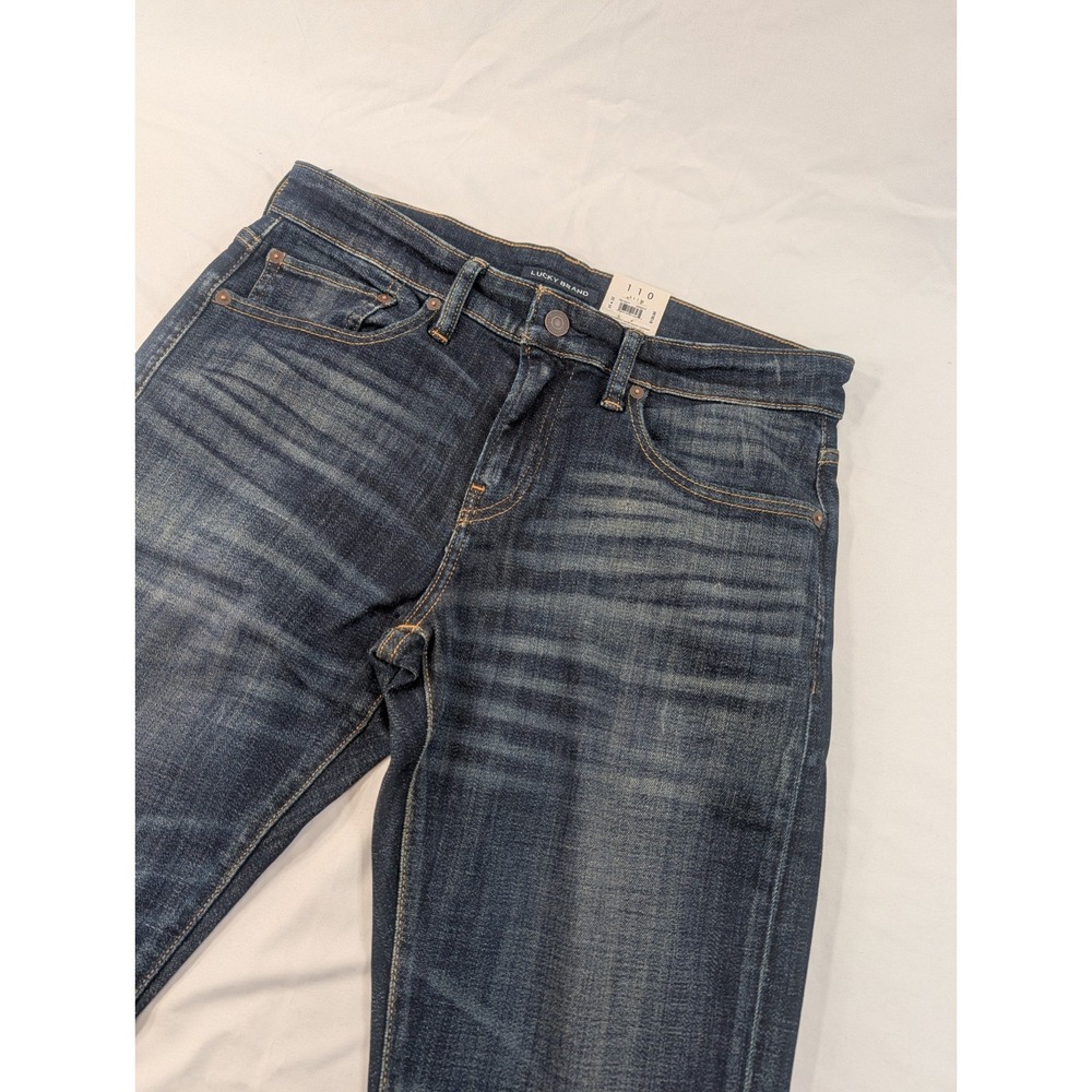 New LUCKY BRAND 110 Skinny Jeans Size 31x32 New With Tags Dark Wash Cool Max